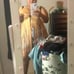 Sexy plus size tan fringe top sz 20/4x