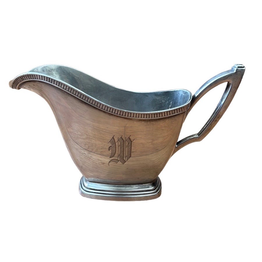 Vintage *RARE WALLACE MODE EPNS- N6697- ART DECO gravy boat