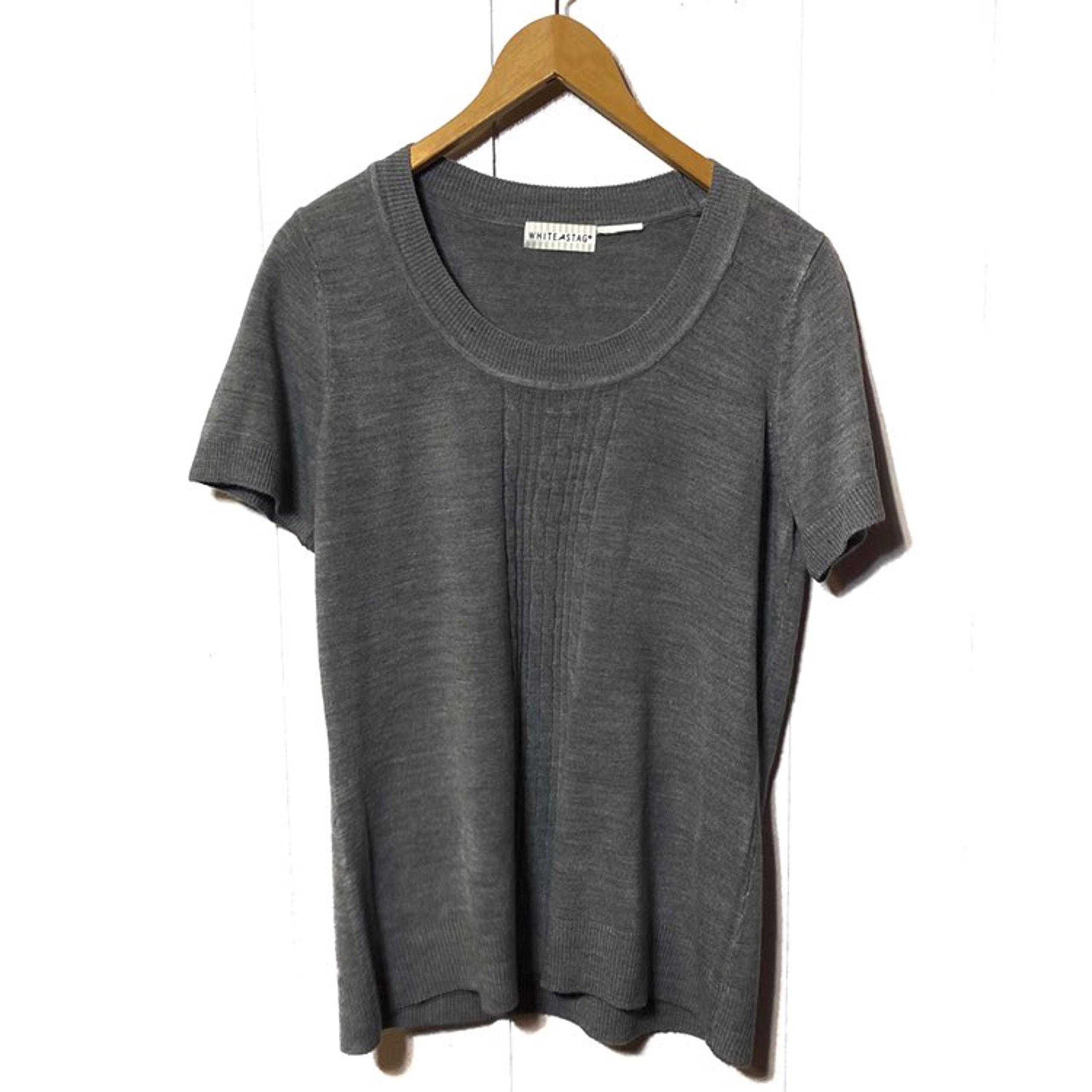 White Stag Grey Knit Sweater Top