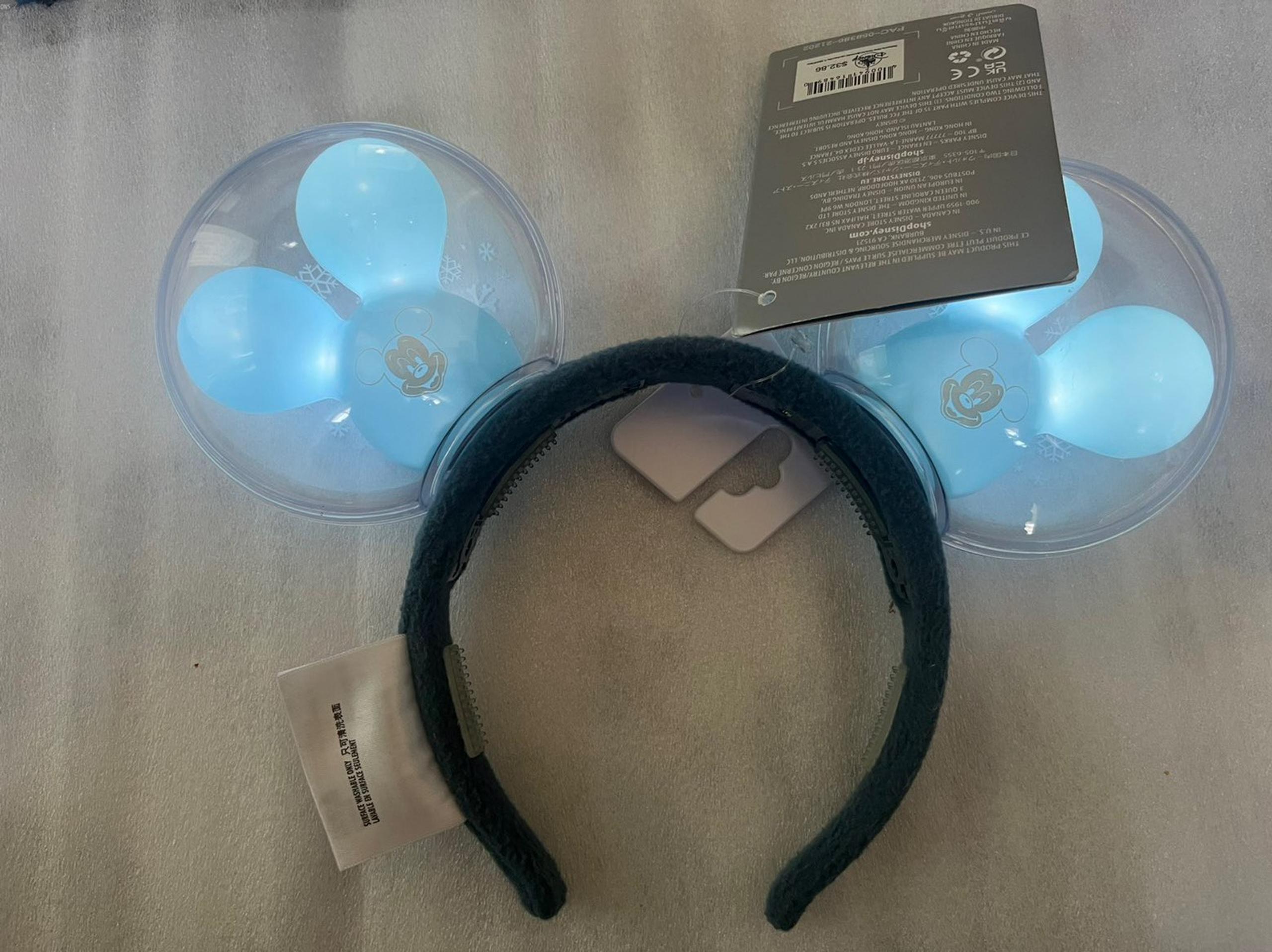 Mickey Mouse Winter-Themed Balloon Ears Light-Up Ears Headband