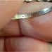 14k solid white gold ring 11.5 XXL extra large ring stack wedding band open link