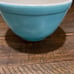 Vintage Pyrex mixing bowl blue 0.5 qt