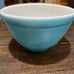 Vintage Pyrex mixing bowl blue 0.5 qt