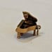 Vintage 14K Yellow Gold Grand Piano Charm with Opening Top