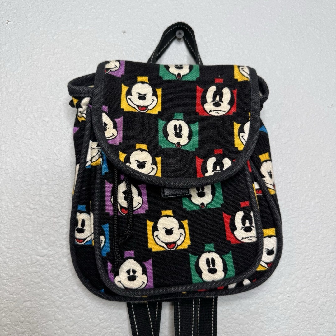 *Rare* Mickey Mouse Walt Disney Gallery Mini Backpack Purse Vintage EUC