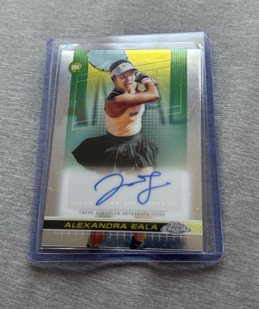 2024 Topps Chrome Autographs #TCA-AEA Alexandra Eala Alex signed tennis card
