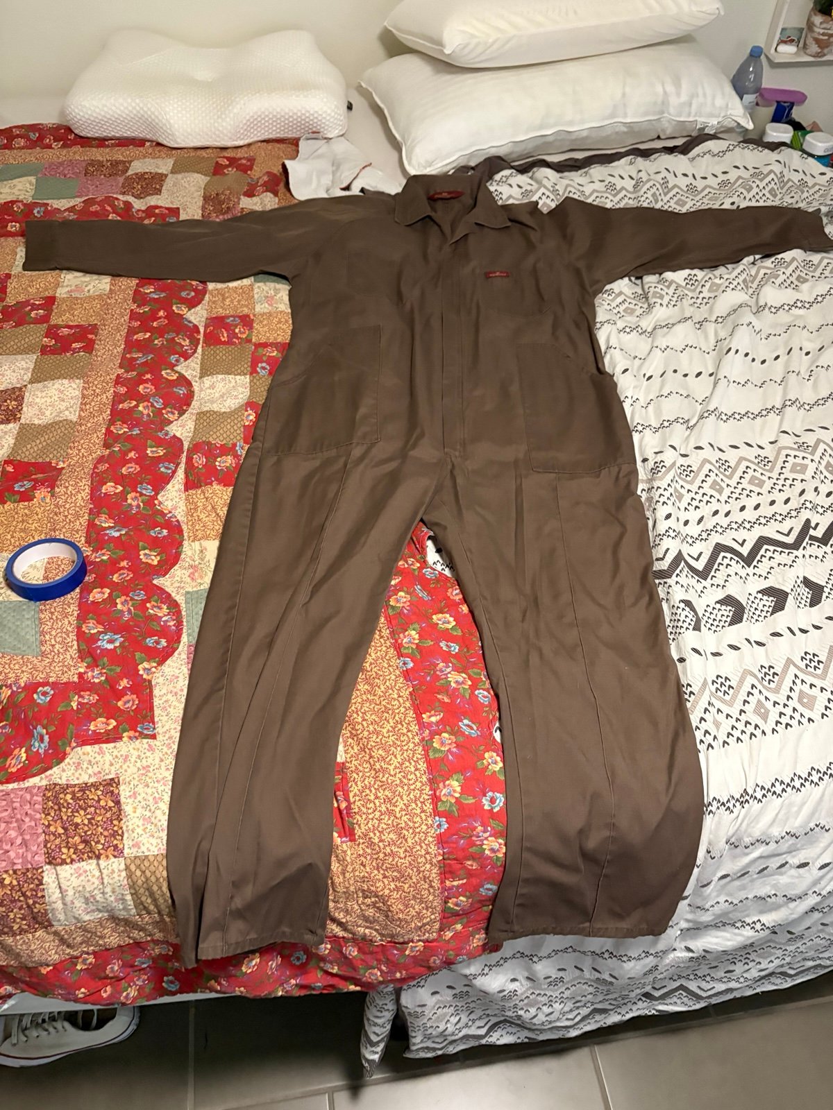 Parasuit . Brown 25 “ by the chest 56” from shoulder to ankle