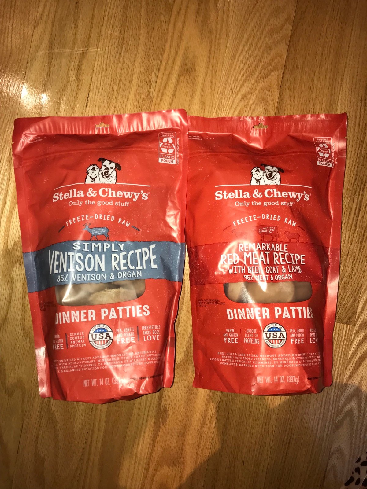 2 Stella and chewy’s bundle dinner patties