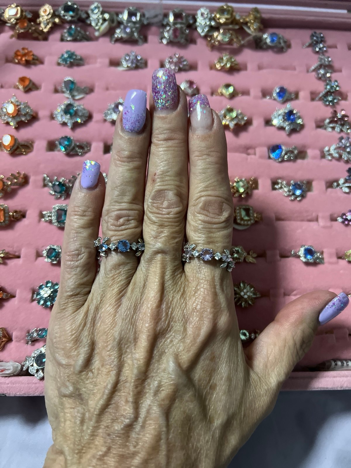 Southern Garden party the Tallulah ring purple kunzite size 6