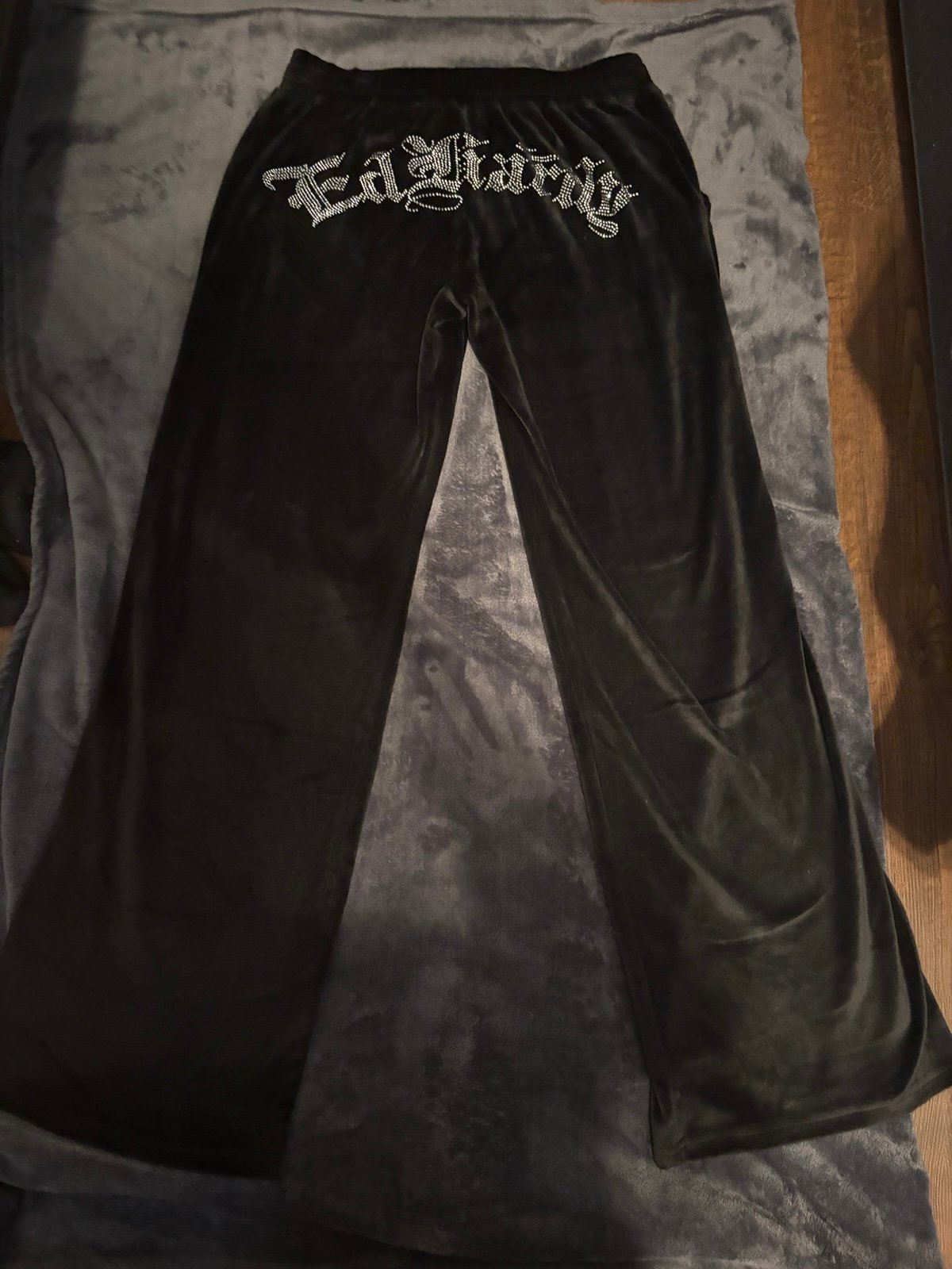 ED HARDY TIGER HEAD Y2K VELOUR SWEATPANTS