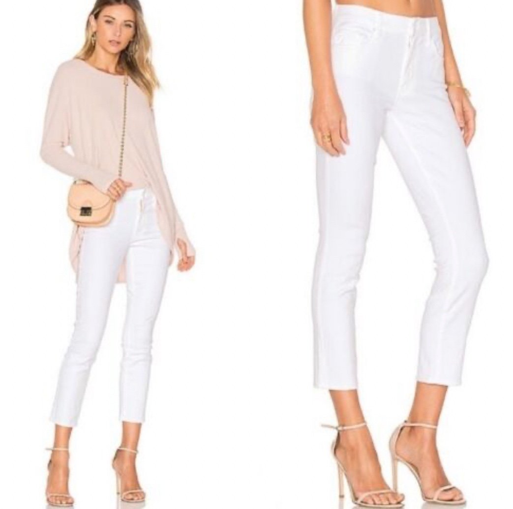 Mother The Looker Crop in Glass Slipper