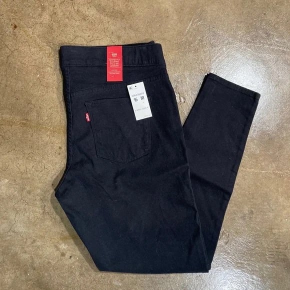 Levis 16 Black Pull On Leggings