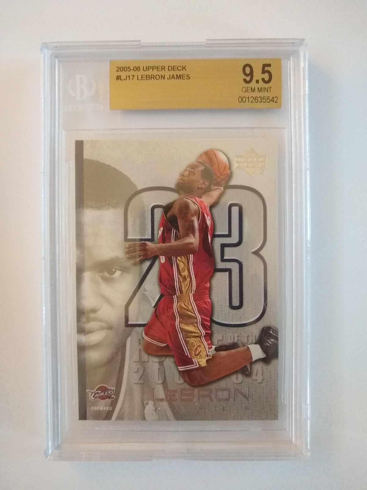 LeBron James 2005-06 upper Deck LJ-17 BGS 9.5
