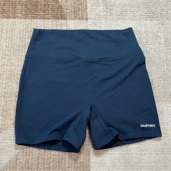 NEW MADHAPPY ATHLETIC BLUE NAVY SHORTS SZ SMALL S