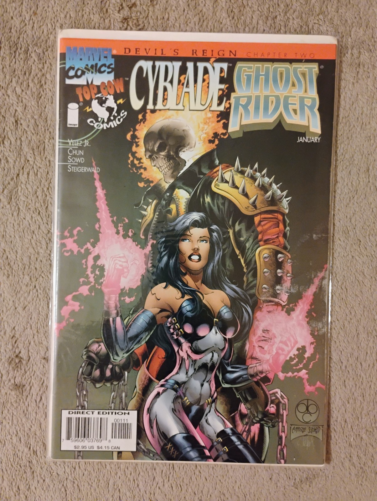 Cyblade/Ghost Rider; Issue #1; Jan. 1997; Ivan Velez Jr./Anthony Chun