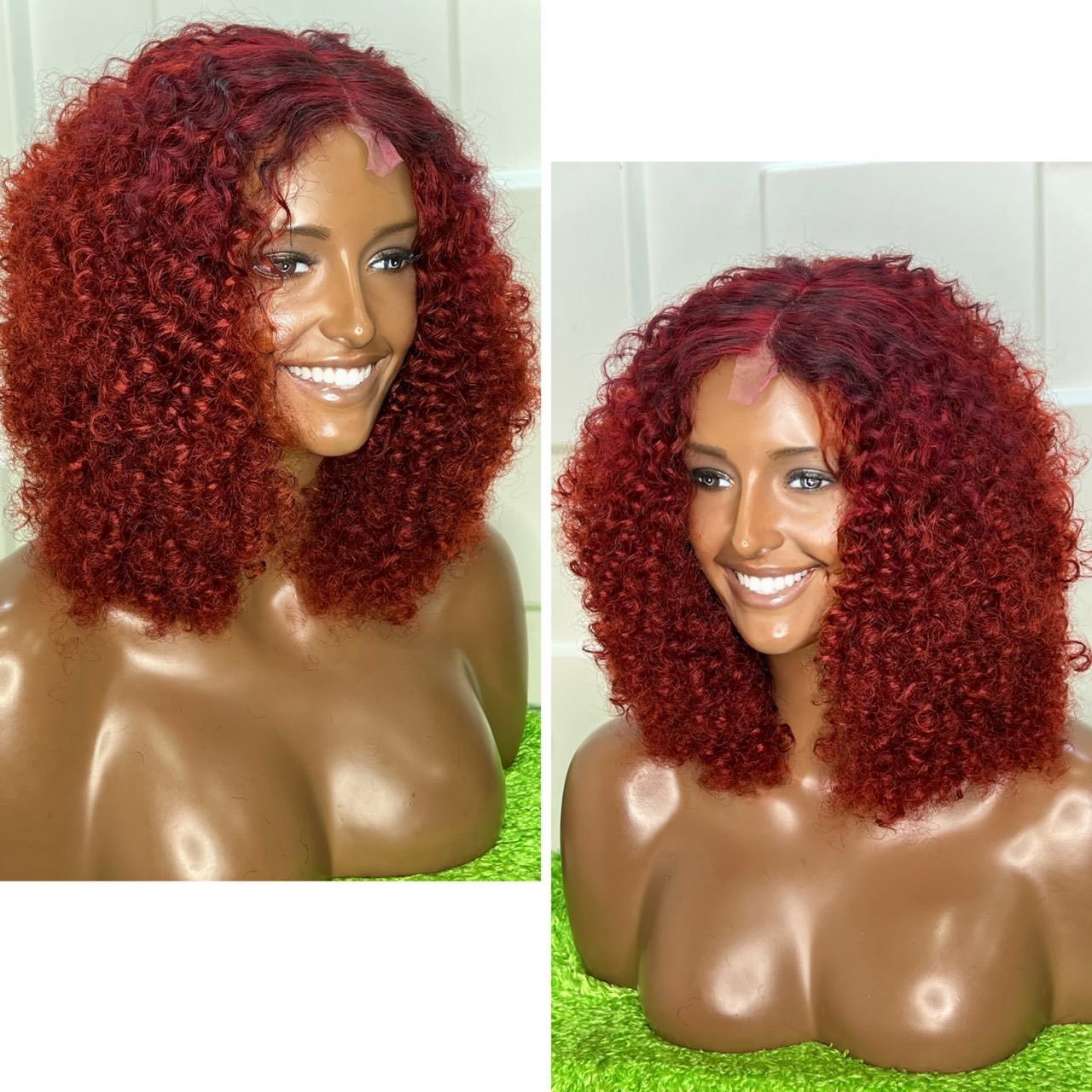 Bouncy wine closure wig( very soft and bouncy)