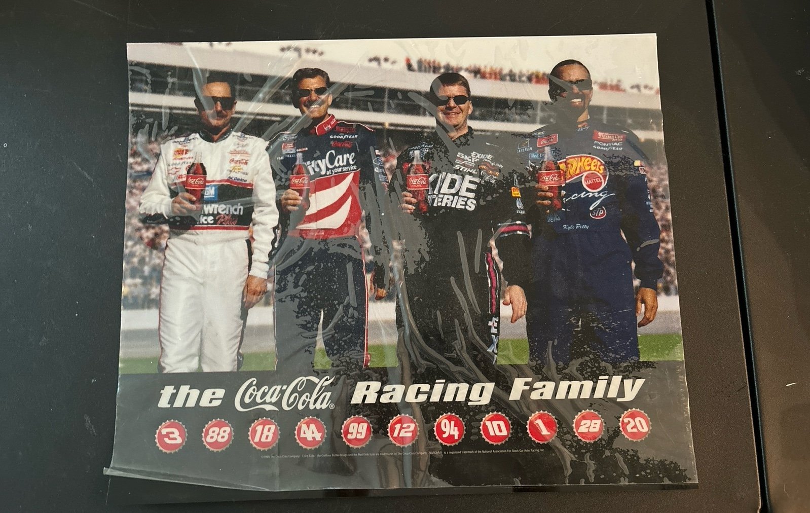 Coca-Cola Racing Family Fountain Insert (Earnhardt, Jarrett, Burton, Petty)