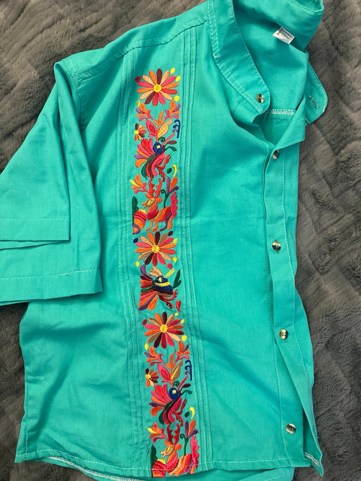 Cropped Guayabera