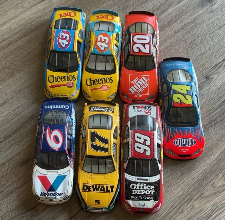 2000’s Nascar Car Lot Dewalt,Valvoline,DuPont,Cheerios,Home Depot,Office Depot