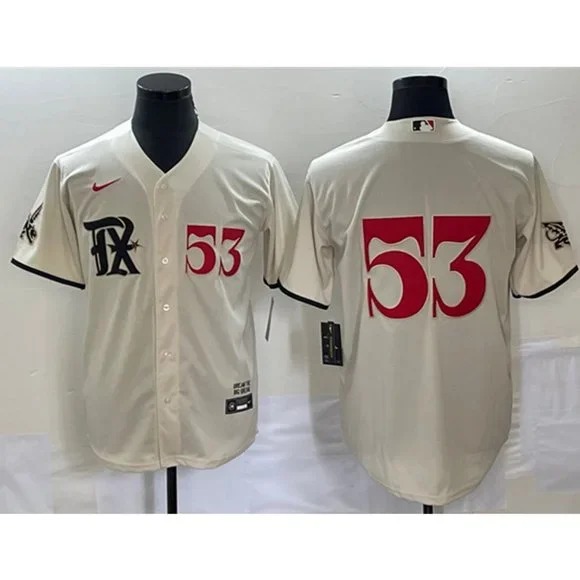 Texas Rangers Adolis Garcia Cream City Jersey