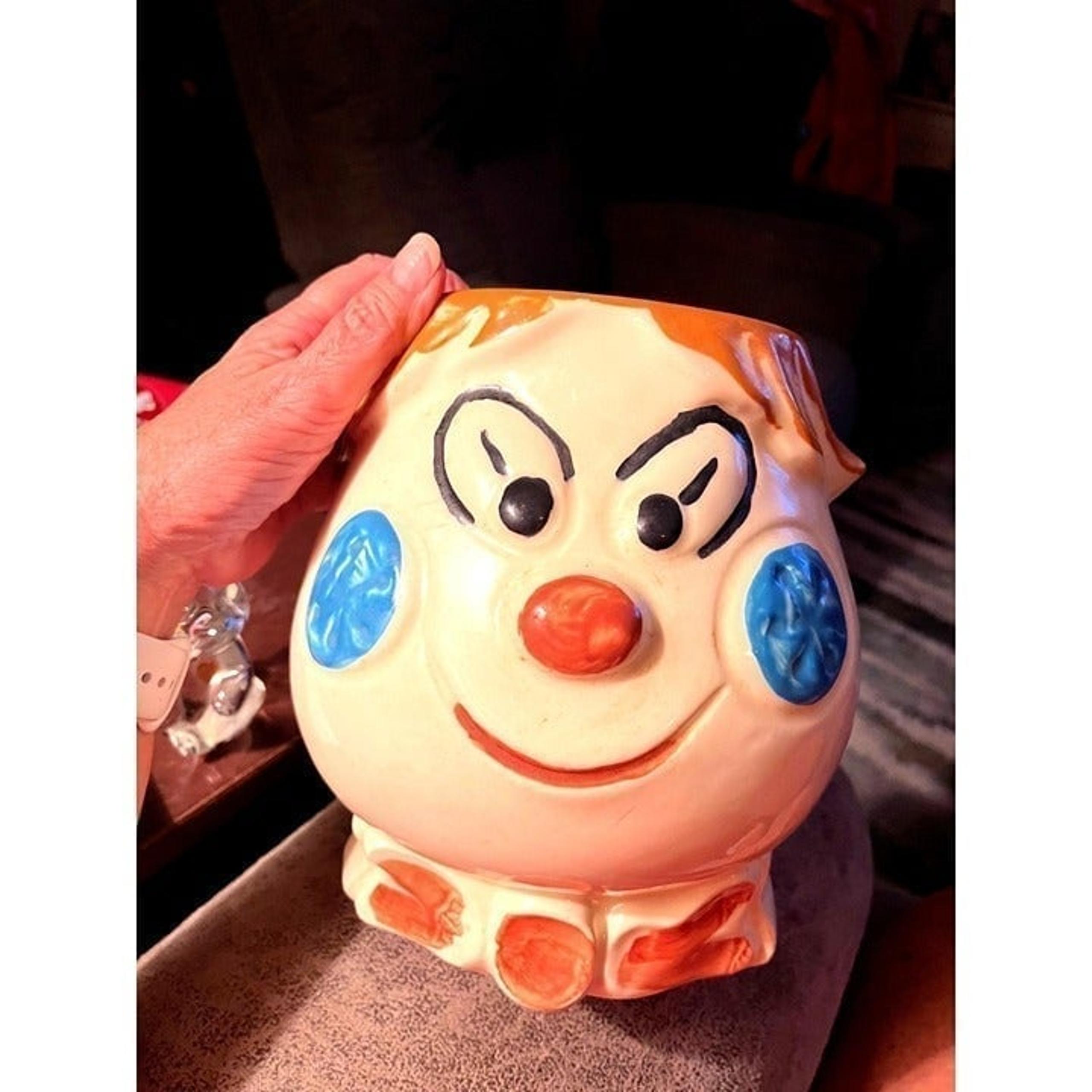 Vintage Morton Hillbilly Clown Cookie Jar