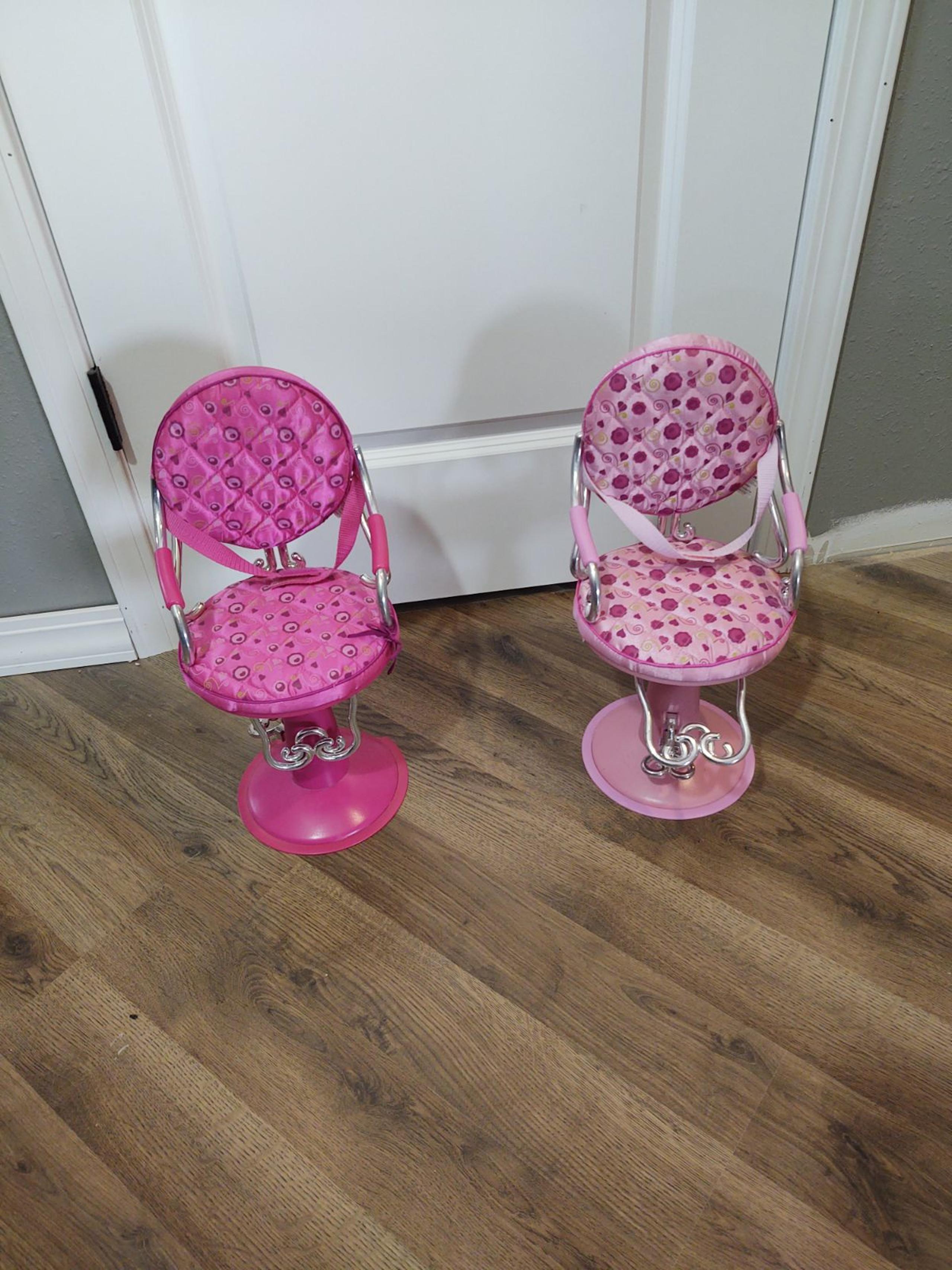Doll salon chairs