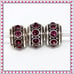 Brighton Glam Silver Purple Spacer Bead Set Lot of 3