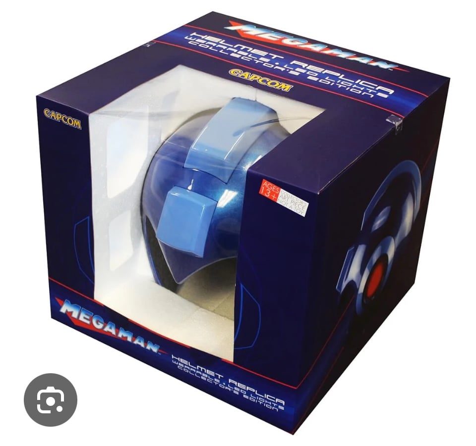 Capcom Collectors Edition Mega Man Wearable Helmet Blue (1:1 Full size)