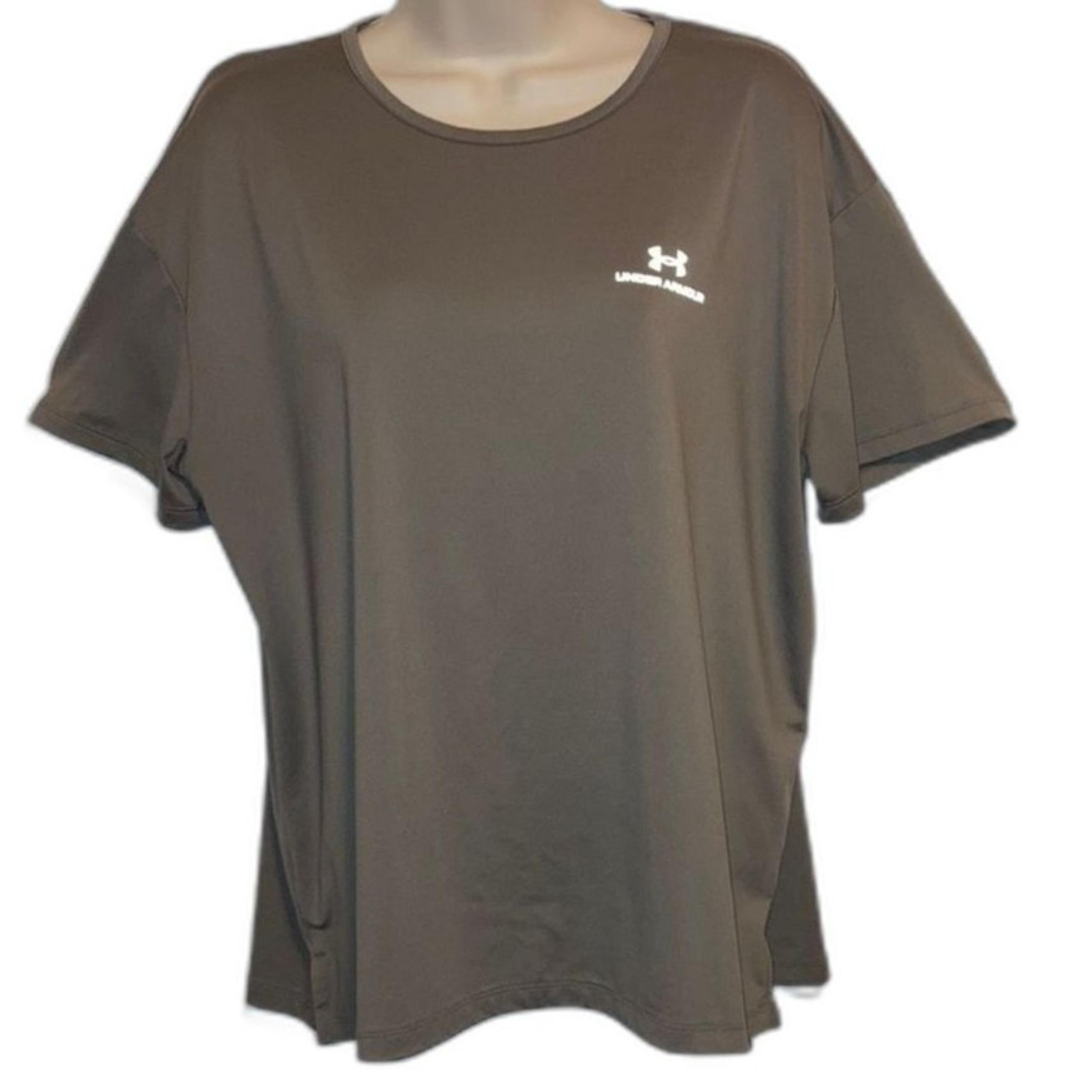 UNDER ARMOUR Campus Oversize Lifestyle Gray Grey T Shirt Womens Large
