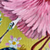 botanical Spoonbill bird of Org painting by me Florida & Lilly Pulitzer inspo