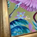 botanical Spoonbill bird of Org painting by me Florida & Lilly Pulitzer inspo