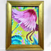 botanical Spoonbill bird of Org painting by me Florida & Lilly Pulitzer inspo