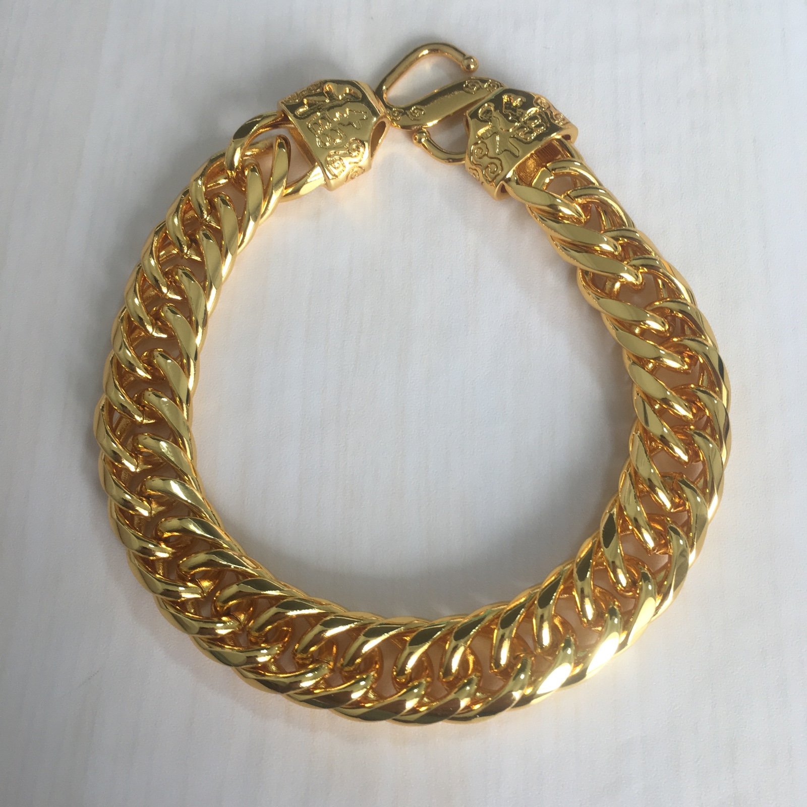 Men's 999 solid gold blessing bracelet