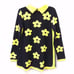 NWT Medium M Sha Qi Bei Er Women’s Daisy Floral Flower Sweater Shirt Top