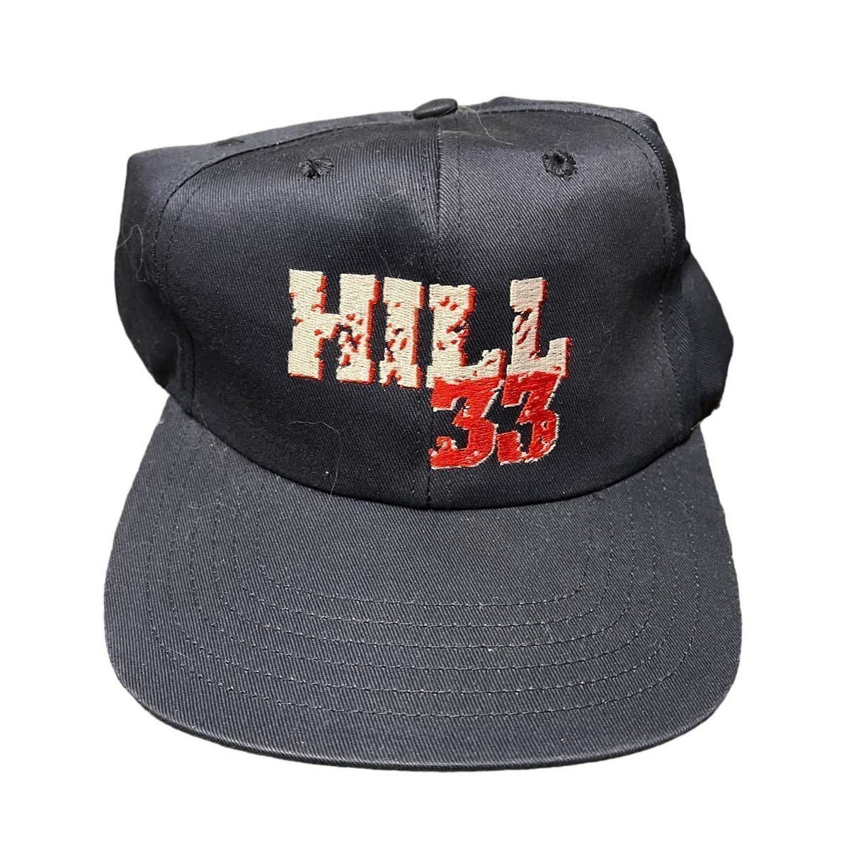 Vintage Grant Hill 33 FILA Snapback Hat Navy