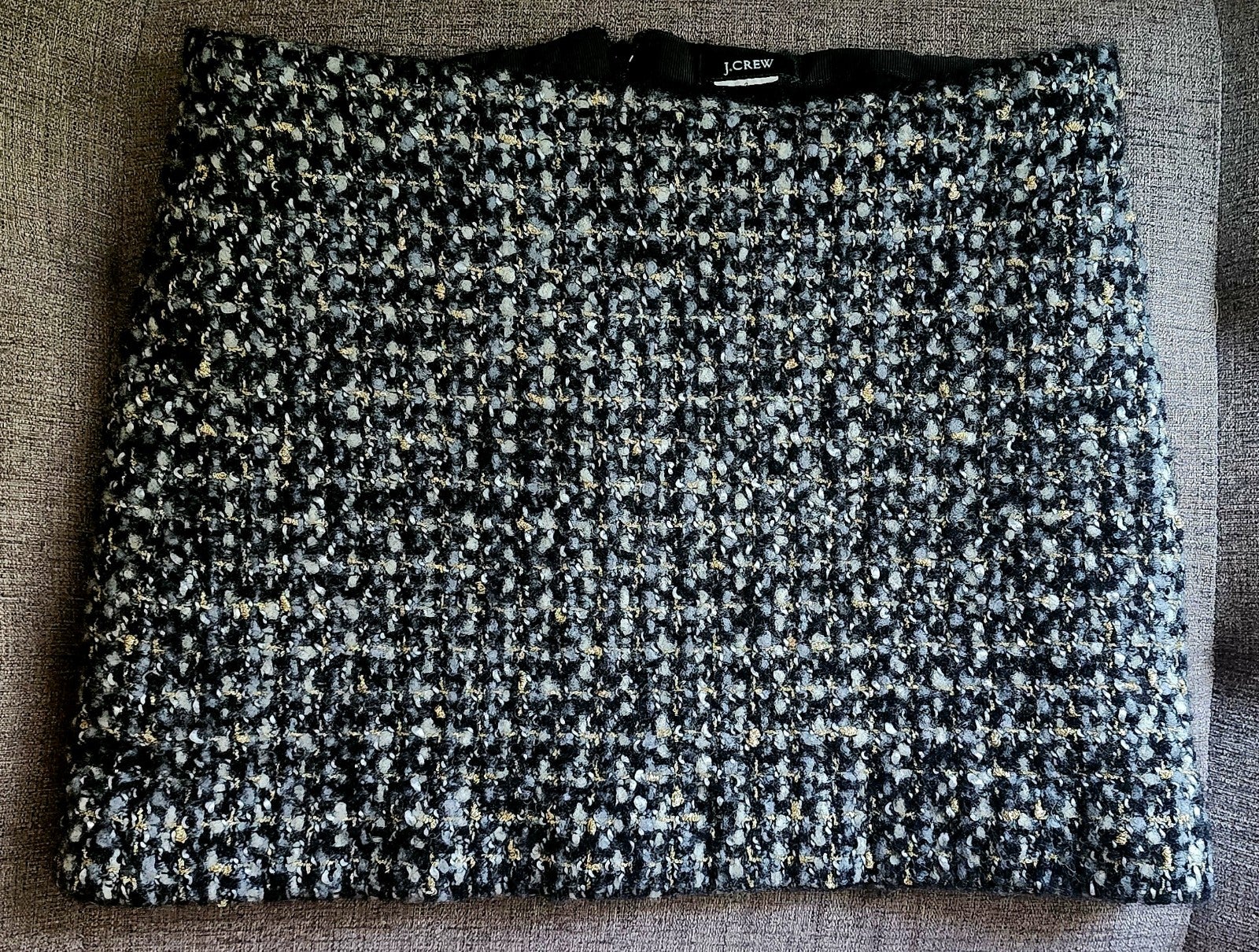 J. Crew gilded tweed mini skirt