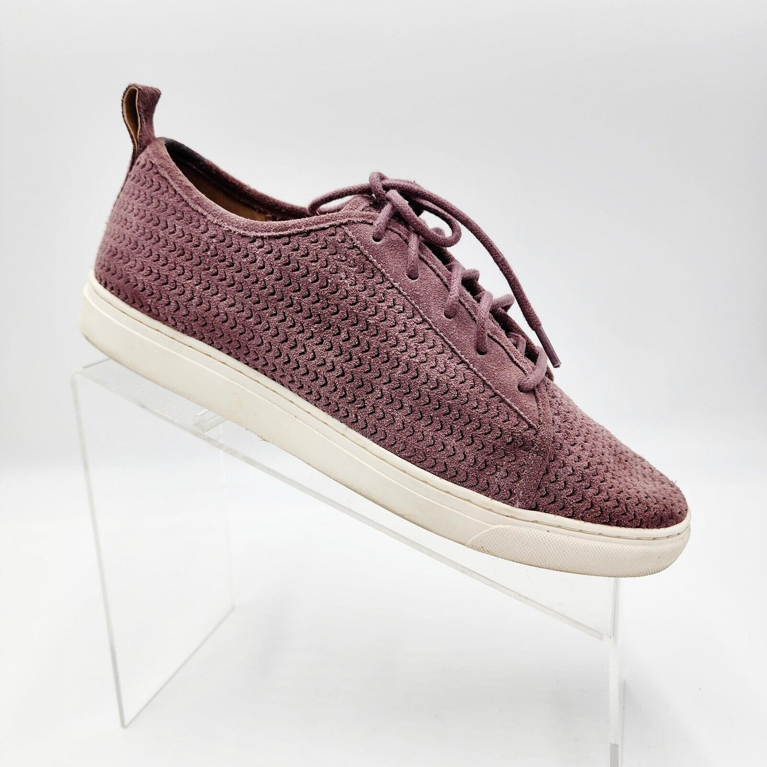 Lucky Brand Mauve Suede Lawove Berry Smoothie Fashion Sneakers Size 9.5M Casual