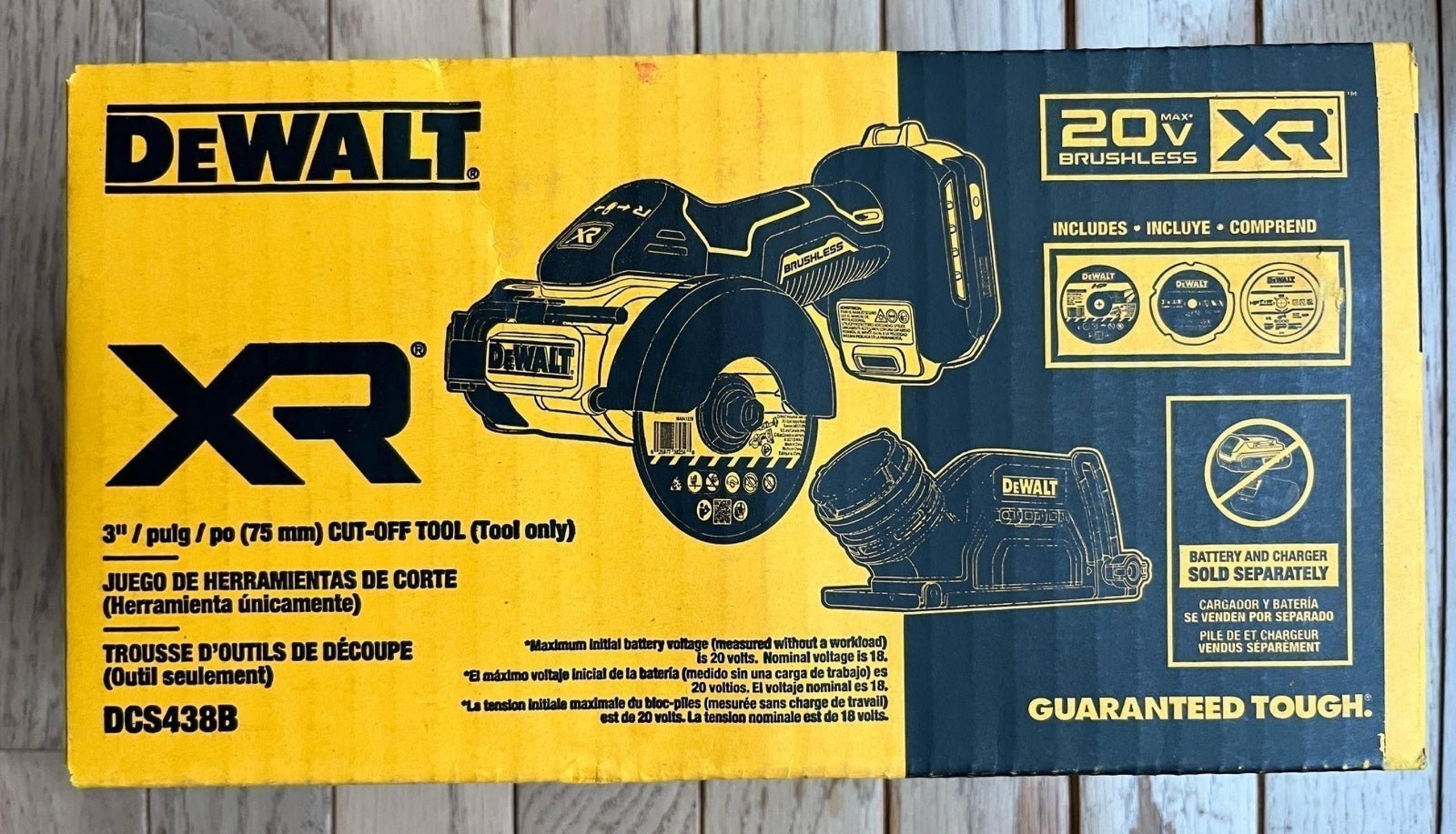 DEWALT DCS438B 20V 3 inch Circular Saw / Cut Off Tool Brand New Sealed in Box!