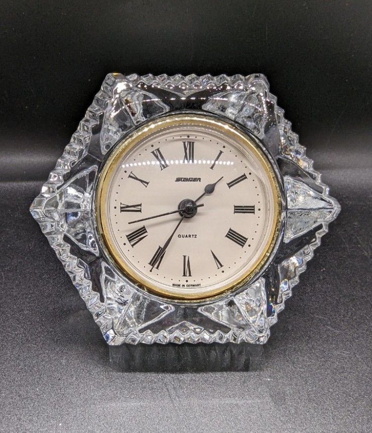 STAIGER CRYSTAL HEXAGON CLOCK Germany - Quartz