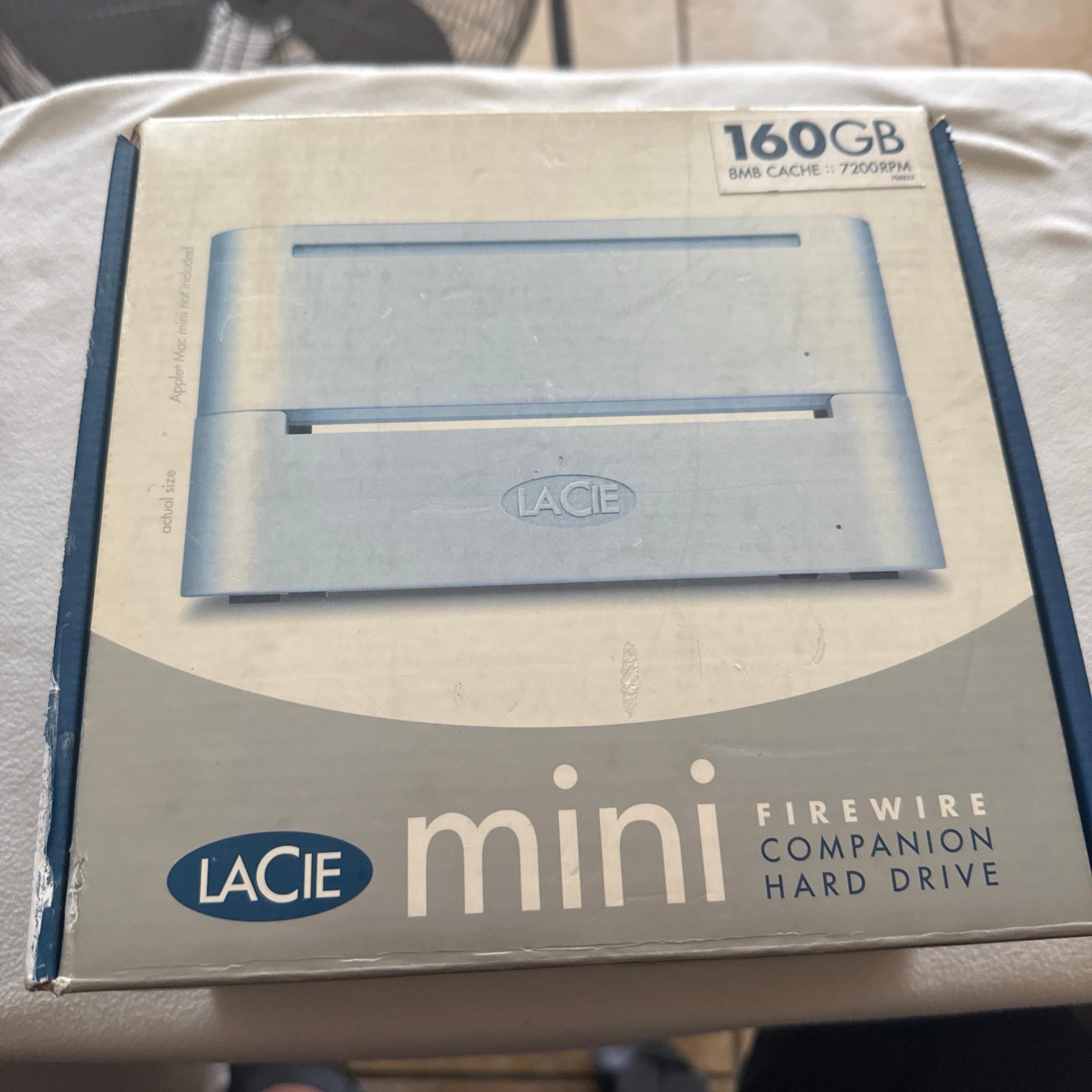 Mini Firewire Companion Hard Drive 160gb 8mb 7200RPM For Mac Mini - LaCie