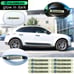 BRAND NEW UNIVERSAL 8PCS VOLKSWAGEN GLOWS IN THE DARK GREEN BADGE EMBLEM STICKER