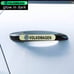 BRAND NEW UNIVERSAL 8PCS VOLKSWAGEN GLOWS IN THE DARK GREEN BADGE EMBLEM STICKER