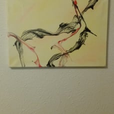 Fluid art painting