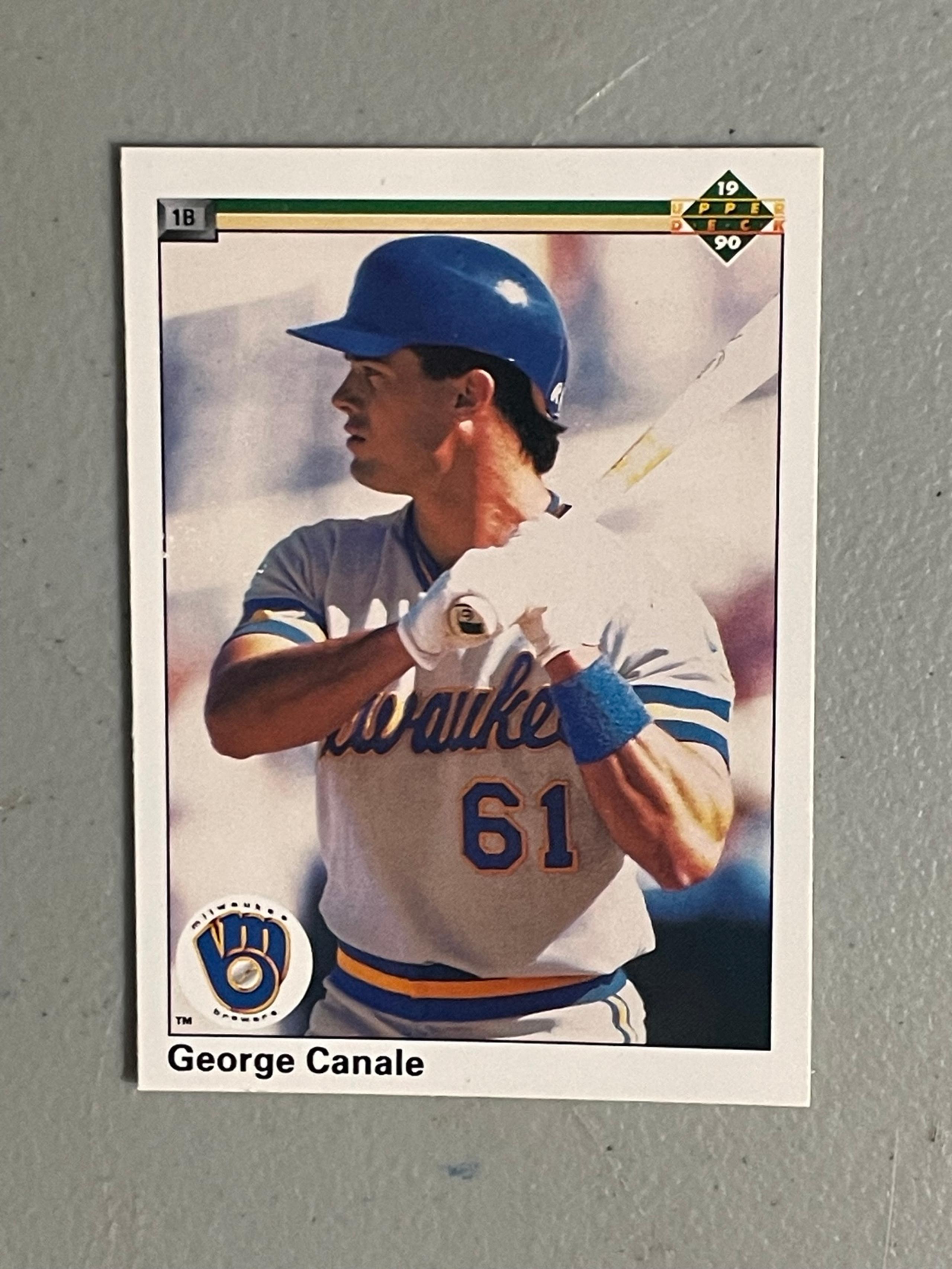 Baseball Trading Card: Milwaukee Brewers - George Canale # 59 (Upper Deck, 1990)