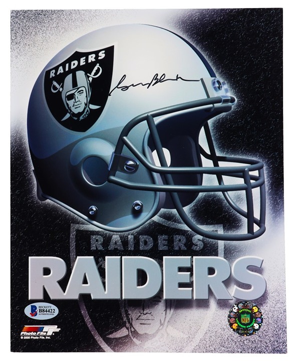 George Blanda Oakland Raiders and Hall of Famer Signed 8x10 Photo (Beckett)