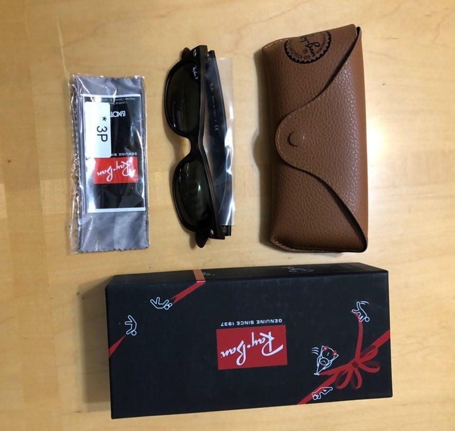 Ray-ban matte tortoise polarized sunglas