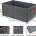 3 Large Capacity Storage Bins Closet