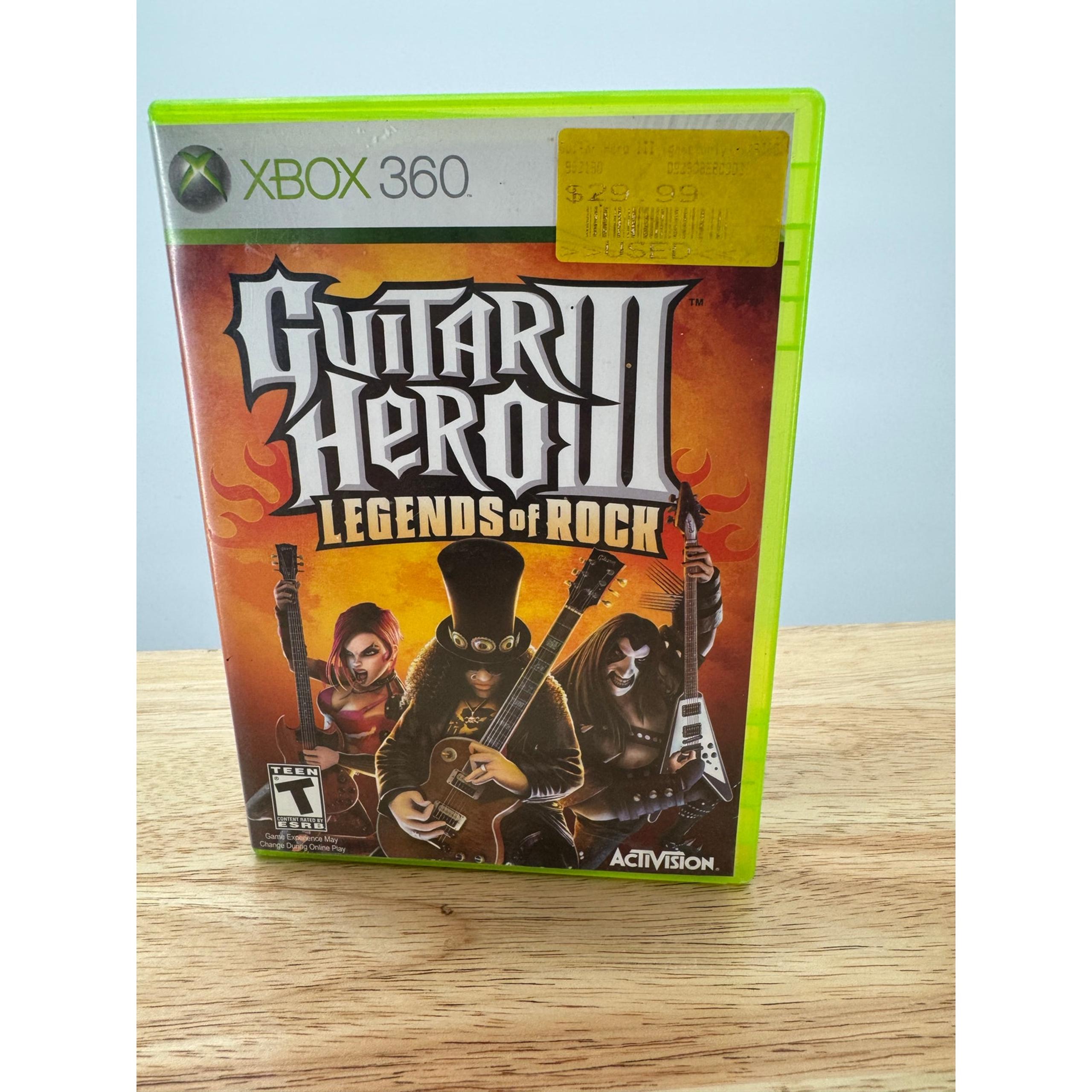 Guitar Hero 3 III: Legends of Rock (Microsoft Xbox 360, 2007) w/ Manual