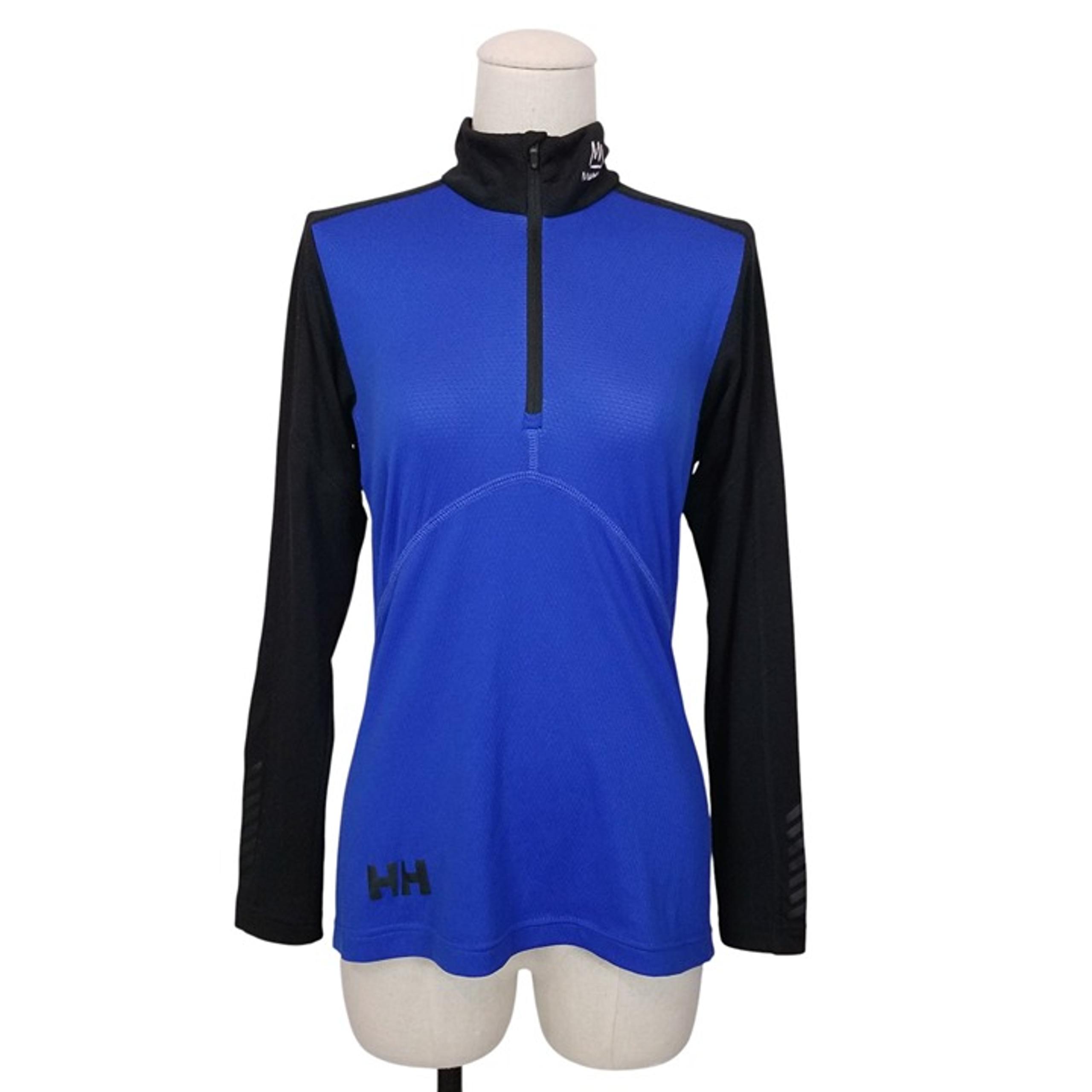 Helly Hansen Mammoth Mountain Baselayer Half Zip Top Blue Black Sz Small