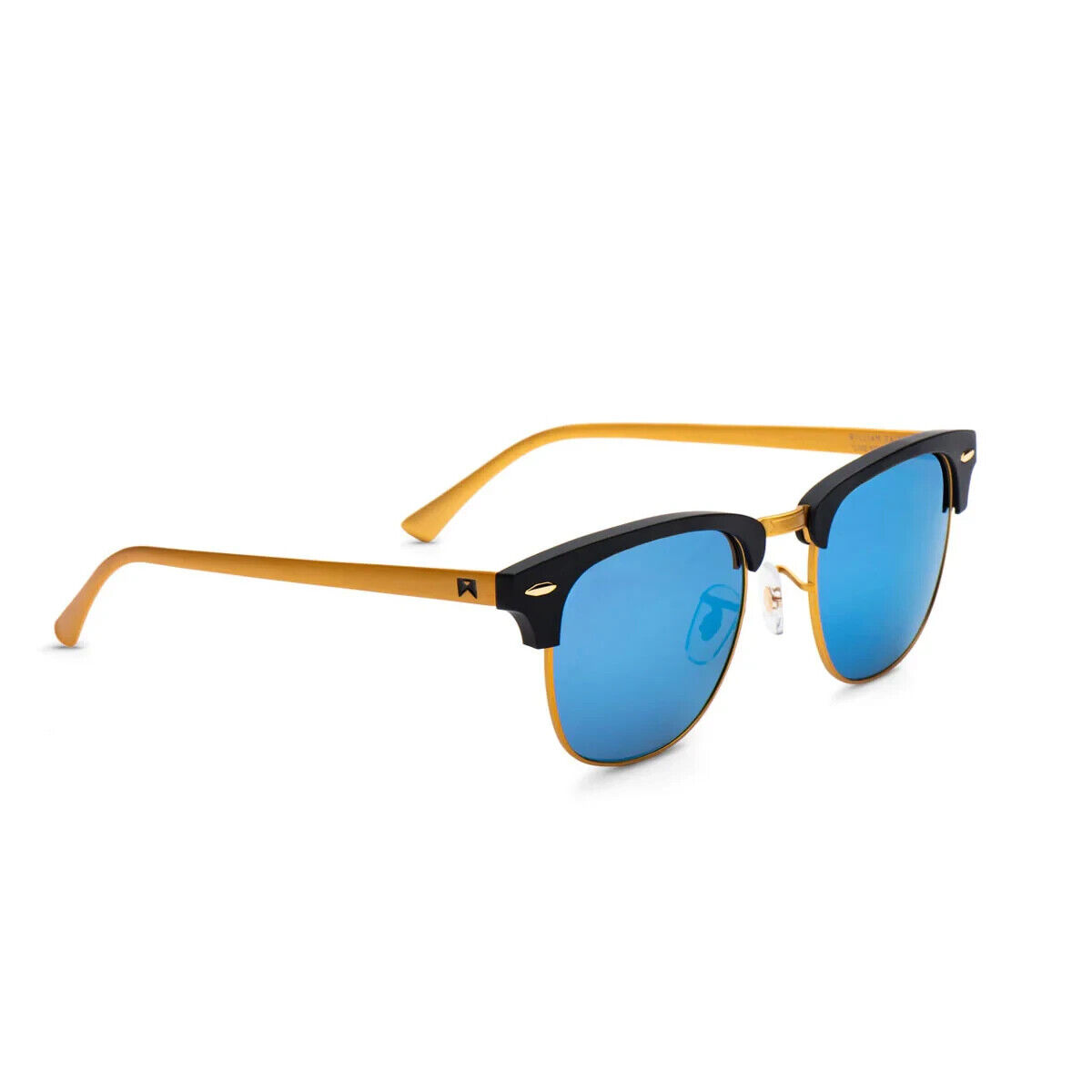 William Painter - The Empire - Black Gold/Blue - Titanium Clubmaster Sunglasses